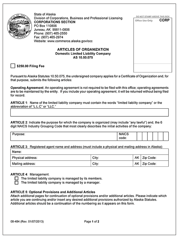 Acta Constitutiva Alaska