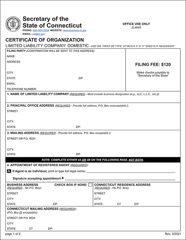 Acta Constitutiva Connecticut
