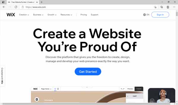 How to make a Wix site.